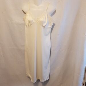 Vintage Lace Slip Dress Women's Cream Retro 90s 80s Romantic Feminine Comfy
